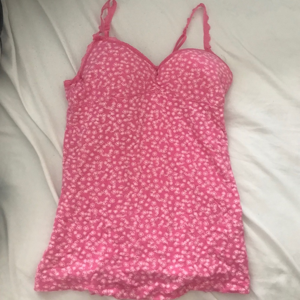Pink Flowered L.E.I. Camisole